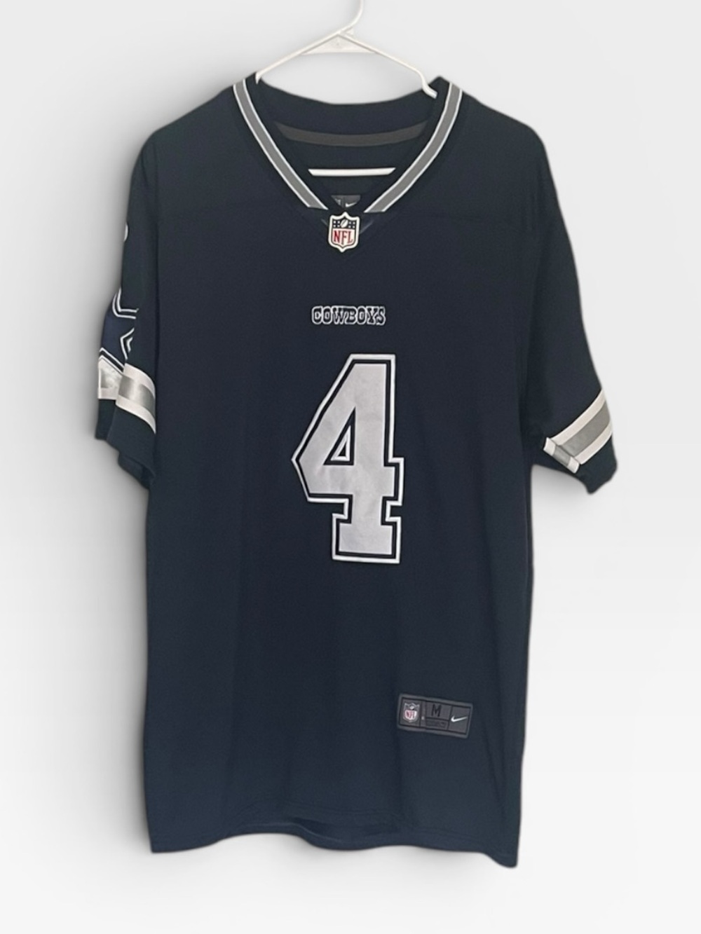 Dallas Cowboys Dak Prescott #4 NFL On Field Jersey Men’s Medium Navy Blue